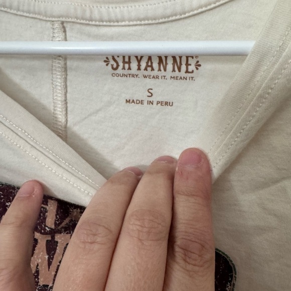 Shayanne Half Cowgirl Half Hippie Women's Cream T-shirt - Picture 3 of 5